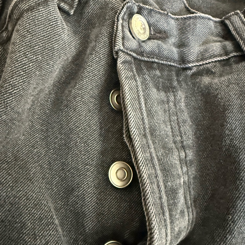 ✨Princess Polly ✨Asymmetrical Crossover waist Straight jeans - Picture 3 of 6